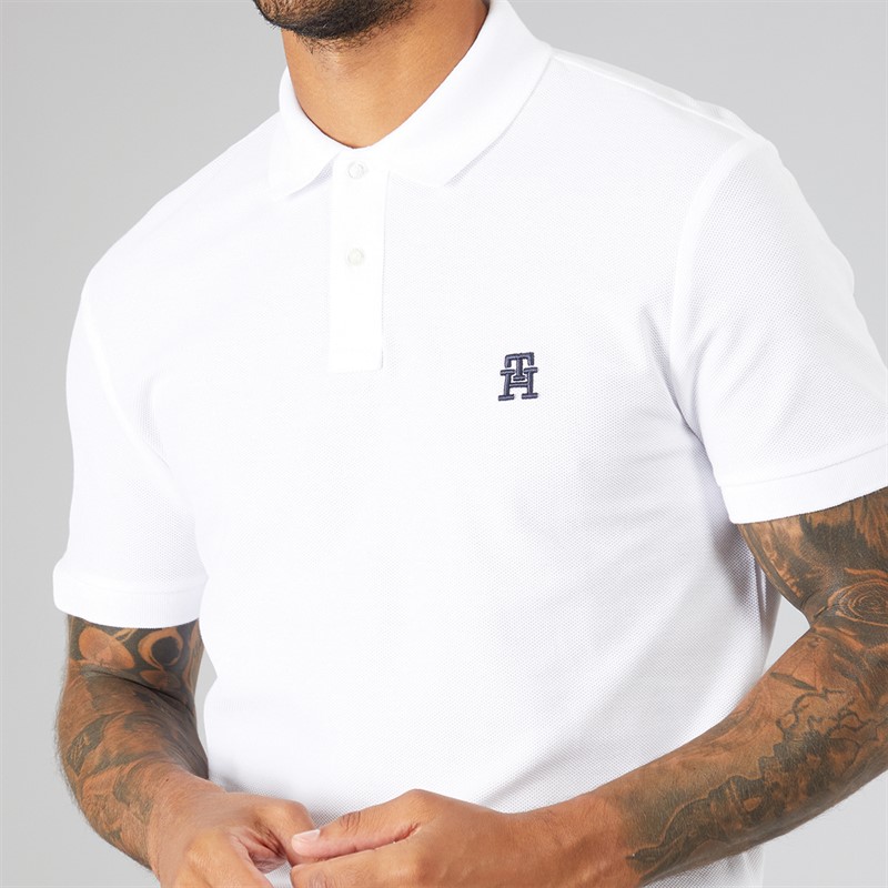 Tommy Hilfiger Mens Polo Shirt White
