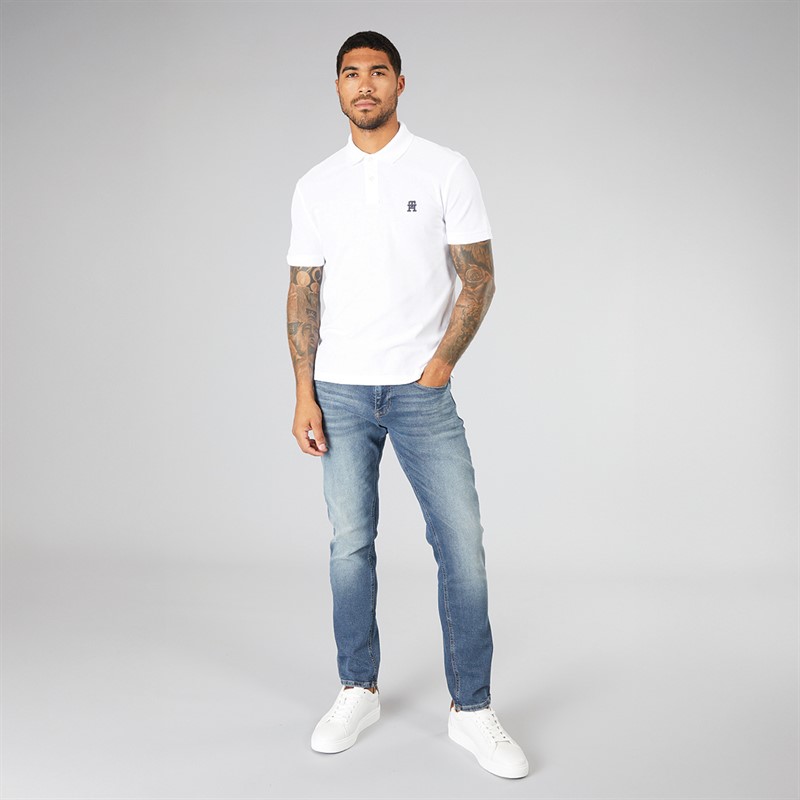 Tommy Hilfiger Mens Polo Shirt White