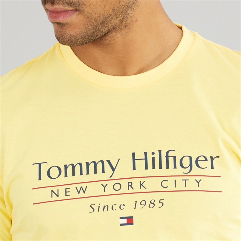 Tommy Hilfiger Mens Hilfiger T-Shirt Citronella