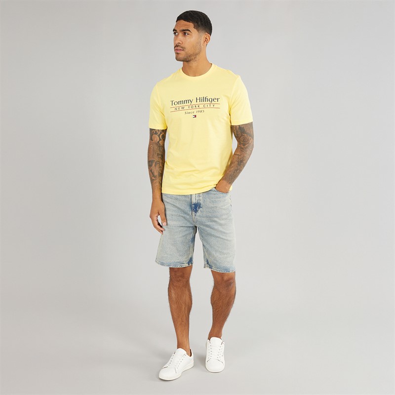 Tommy Hilfiger Mens Hilfiger T-Shirt Citronella