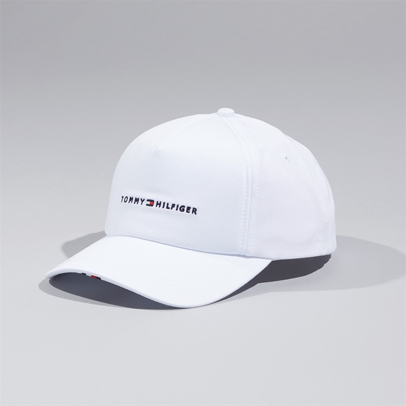 Tommy Hilfiger Mens TH Foundation Soft Cap TH Optic White
