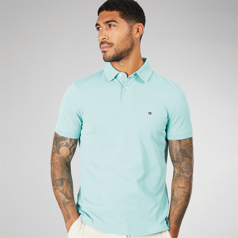 Tommy Hilfiger Mens 1985 Regular Polo Tradewinds Aqua
