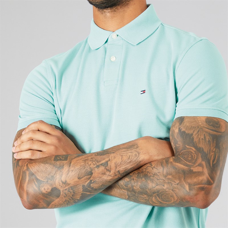 Tommy Hilfiger Mens 1985 Regular Polo Tradewinds Aqua