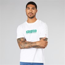 Tommy Hilfiger Mens Colour To Colour Graphic T-Shirt White