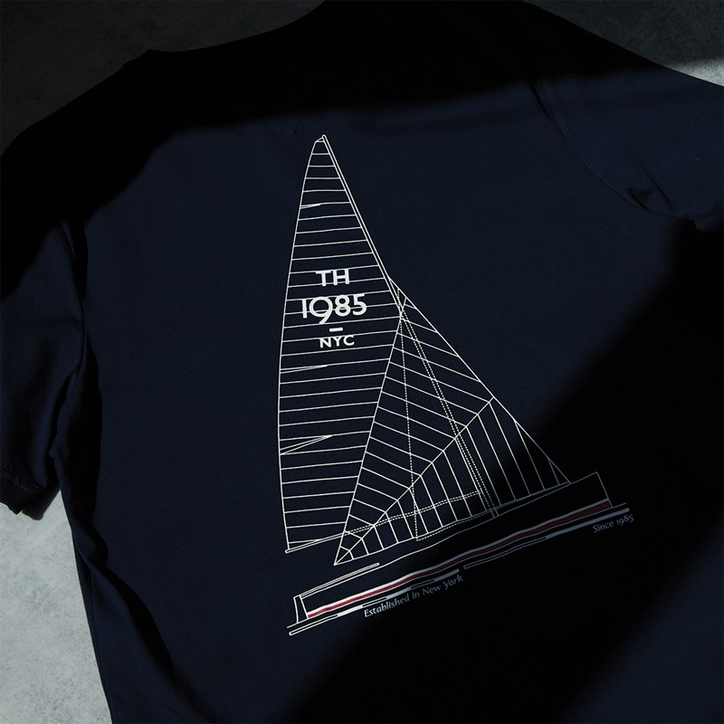 Tommy Hilfiger Mens Hilfiger Outline T-Shirt Desert Sky