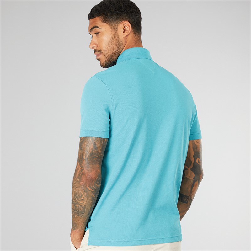 Tommy Hilfiger Mens 1985 Regular Polo Hazy Teal