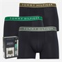 Tommy Hilfiger Mens Three Pack Trunks Unt Olive/Nvue Green/Grvty Green