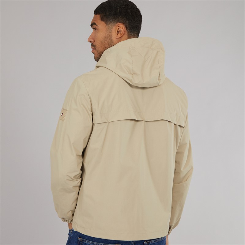 Tommy Hilfiger Mens Hooded Jacket Sandalwood