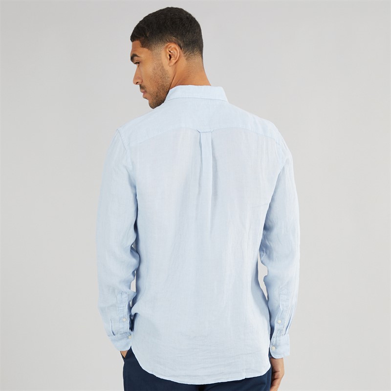 Tommy Hilfiger Mens Long Sleeve Shirt Breezy Blue