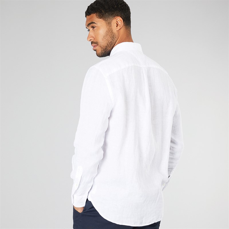 Tommy Hilfiger Mens Long Sleeve Shirt Optic White