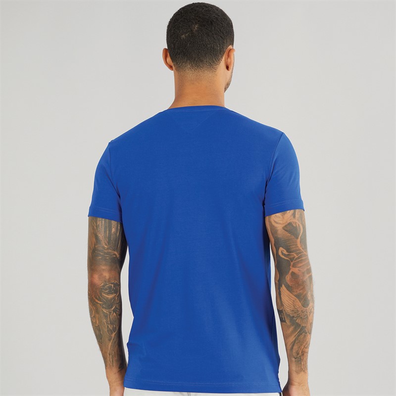 Tommy Hilfiger Mens Stretch Slim Fit T-Shirt Wedge Blue