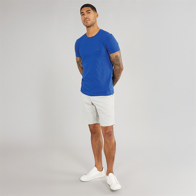 Tommy Hilfiger Mens Stretch Slim Fit T-Shirt Wedge Blue