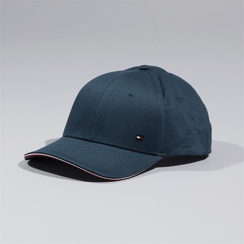 Tommy Hilfiger Mens TH Corporate Cotton Cap Military Denim