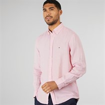 Tommy Hilfiger Mens Long Sleeve Shirt Classic Pink