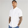 Tommy Hilfiger Mens Linen Blend Short Sleeve Shirt Th Optic White
