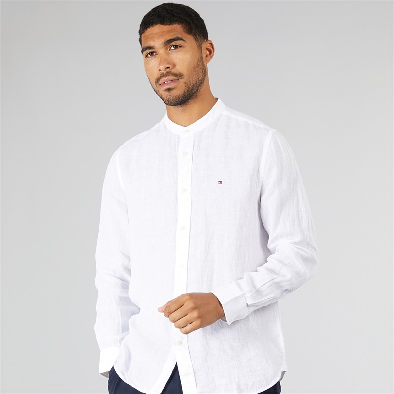 Tommy Hilfiger Mens Long Sleeve Shirt TH Optic White