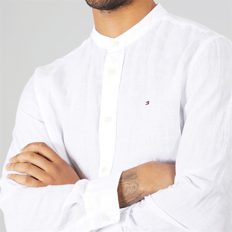 Tommy Hilfiger Mens Long Sleeve Shirt TH Optic White