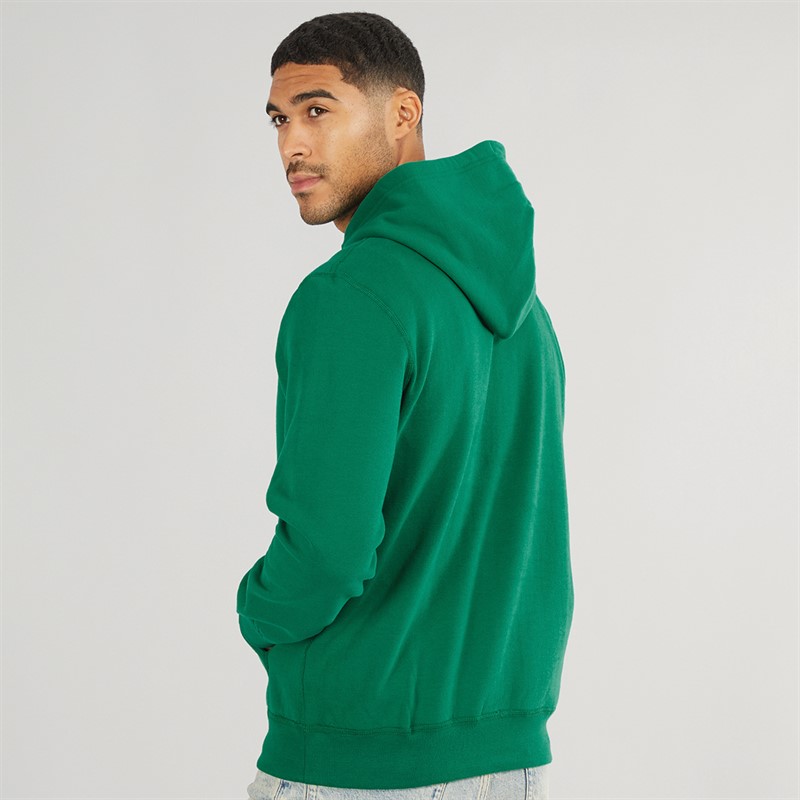 Tommy Hilfiger Mens Fleece Hoodie Nouveau Green