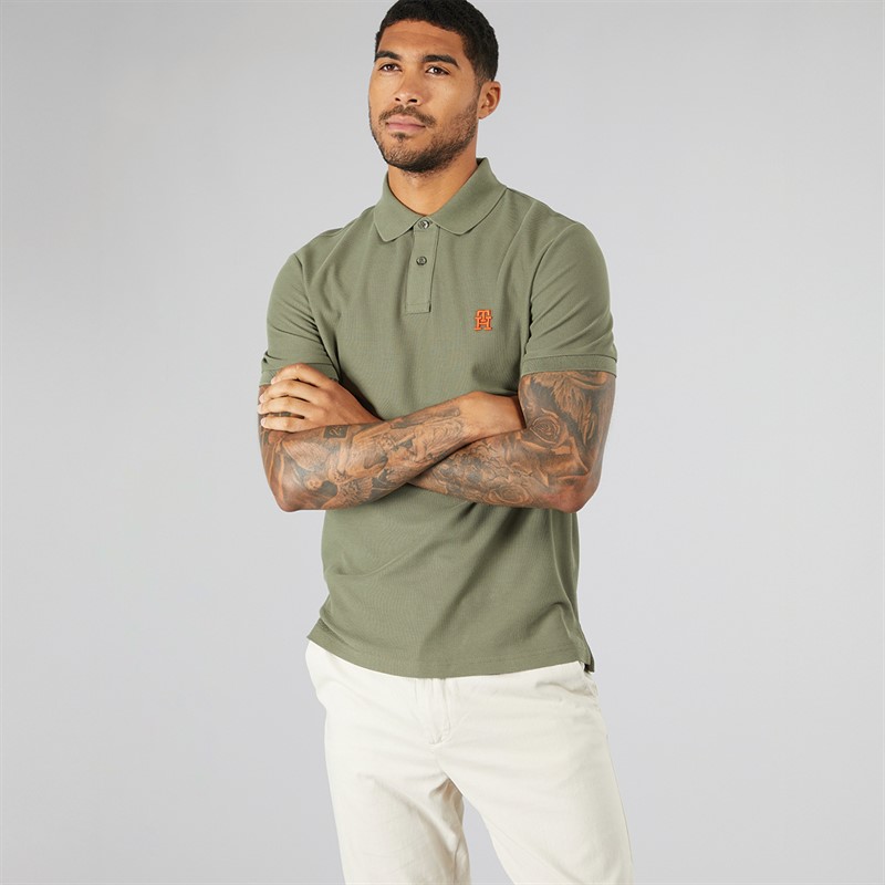 Tommy Hilfiger Mens Polo Battle Green
