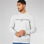 Tommy Hilfiger Mens Tommy Logo Sweatshirt Light Grey Heather