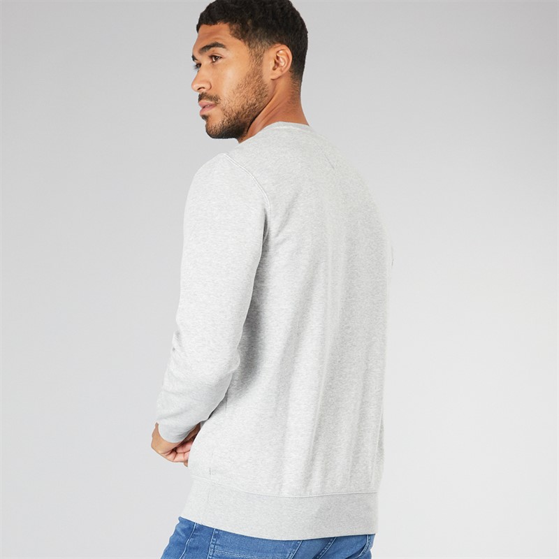 Tommy Hilfiger Mens Tommy Logo Sweatshirt Light Grey Heather