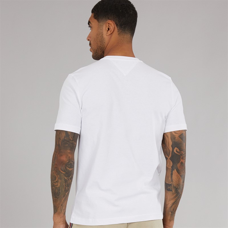 Tommy Hilfiger Mens Multi Flags T-Shirt White