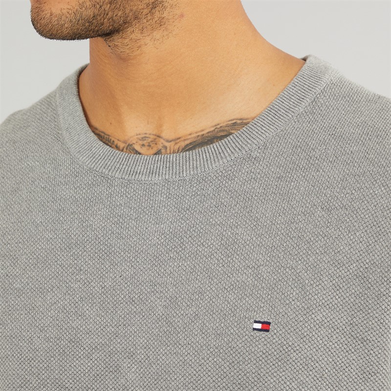Tommy Hilfiger Mens Essential Structure Sweatshirt Medium Grey Heather