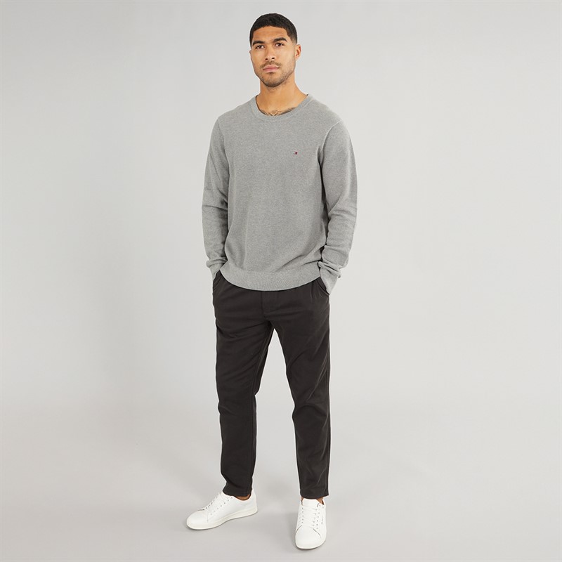 Tommy Hilfiger Mens Essential Structure Sweatshirt Medium Grey Heather