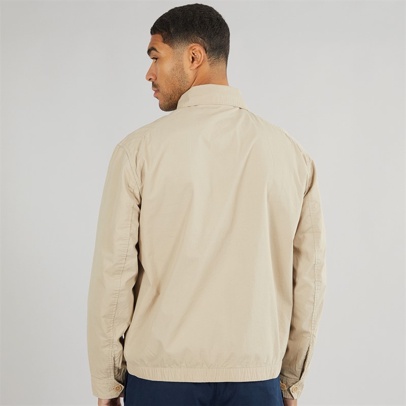Tommy Hilfiger Mens Lightweight Cotton Jacket Sandalwood