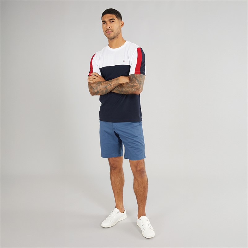 Tommy Hilfiger Mens Harlem Chino Shorts Aegean Sea