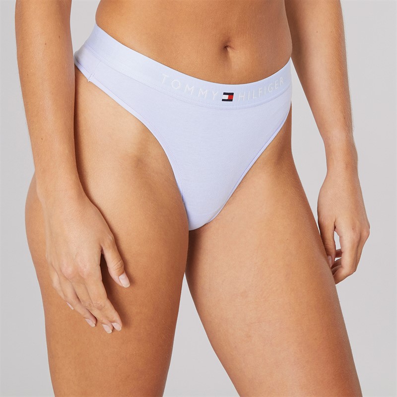 Tommy Hilfiger Womens Thong Sweet Blue - Size M