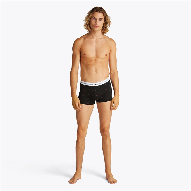 Tommy Hilfiger lot de Trois Slips Homme Noir/Gris Foncé/Rose Drapeau