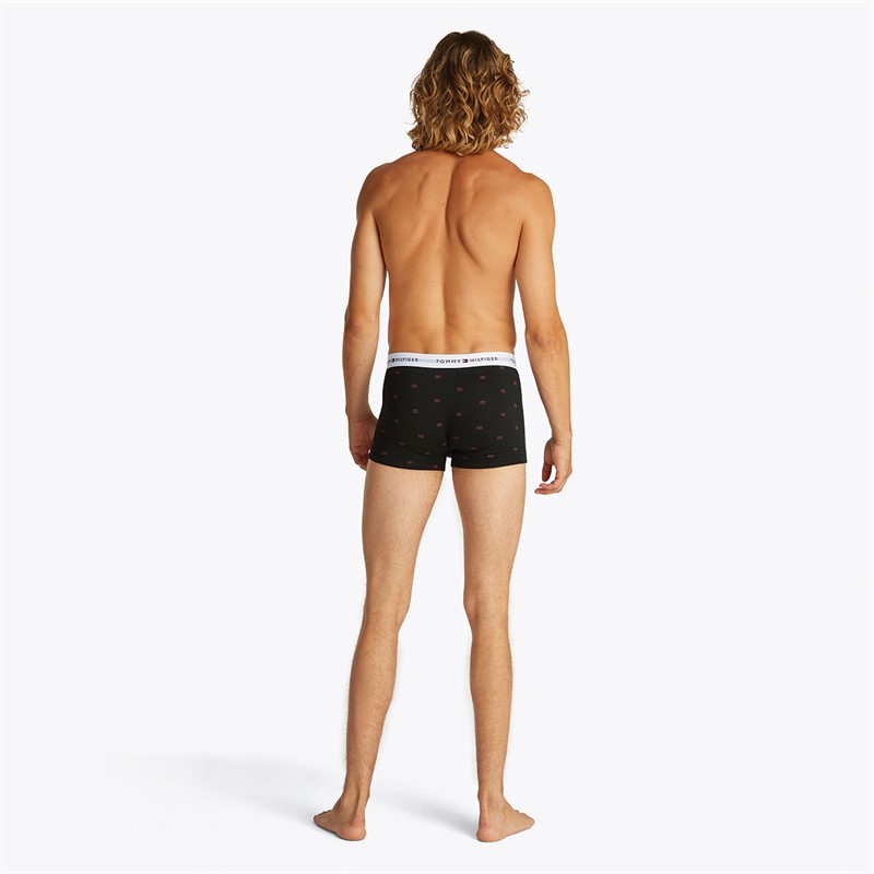 Tommy Hilfiger lot de Trois Slips Homme Noir/Gris Foncé/Rose Drapeau