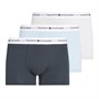 Tommy Hilfiger Heren Drie Pack Trunks Ice Heather / Mil Den / Swt Blue