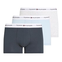 Tommy Hilfiger lot de Trois Caleçons Homme Glace Chiné/Den Mil/Bleu Doux