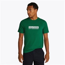 Tommy Hilfiger T-shirt Homme Couleur À Couleur Vert Nouveau