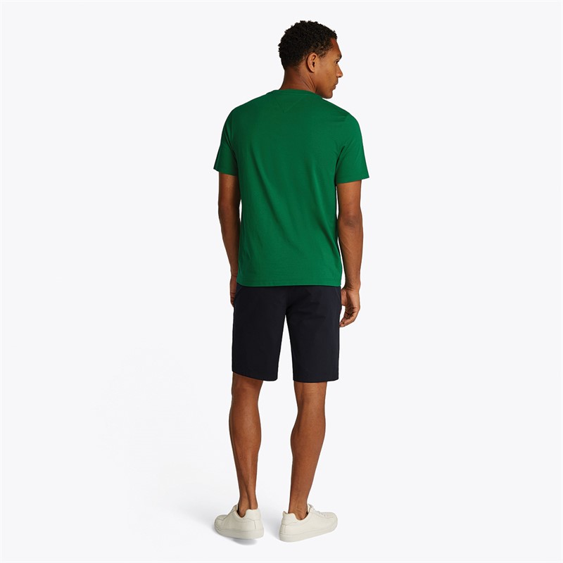 Tommy Hilfiger Heren Kleur Naar Kleur T-Shirt Nouveau Groen