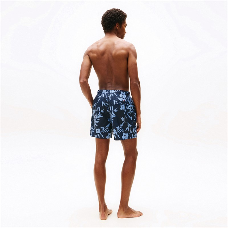 Tommy Hilfiger Heren Zwem Short Bloem Tropic AOP Desert Sky