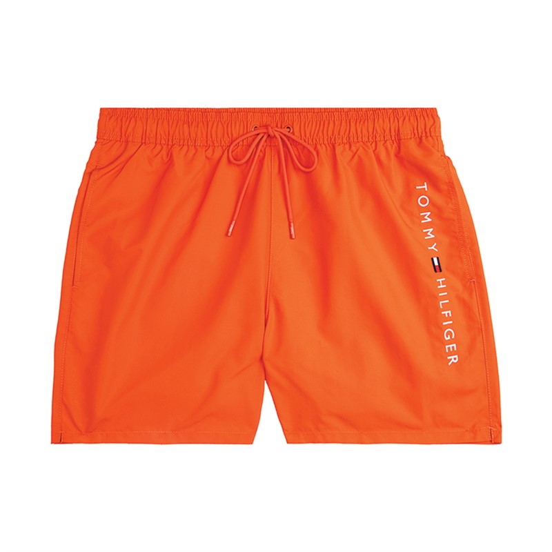 Tommy Hilfiger Short de Bain Homme Orange Éclatant