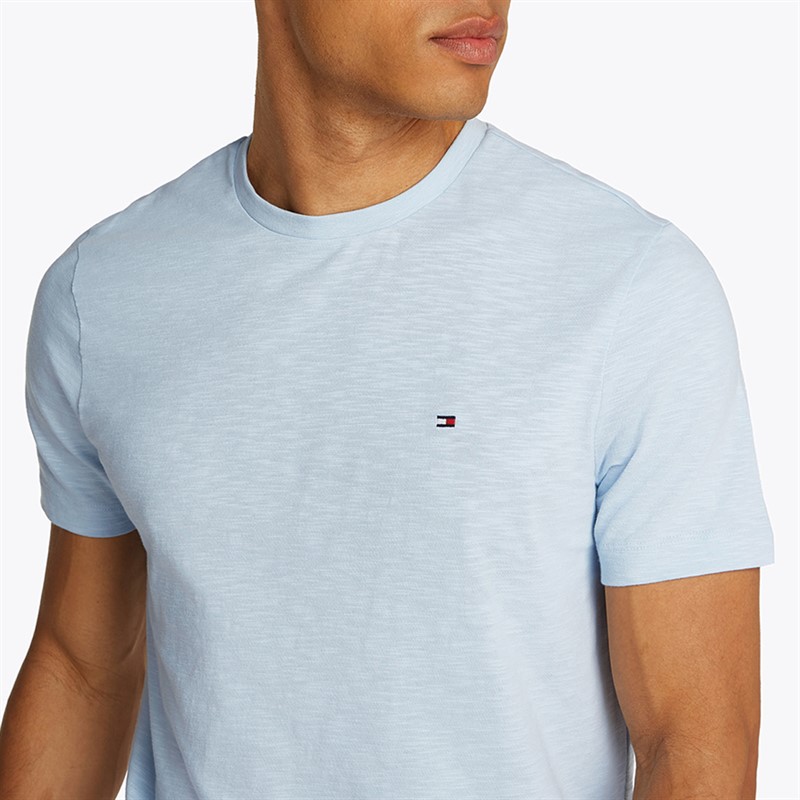 Tommy Hilfiger Heren Texture Slub T-Shirt Breezy Blue