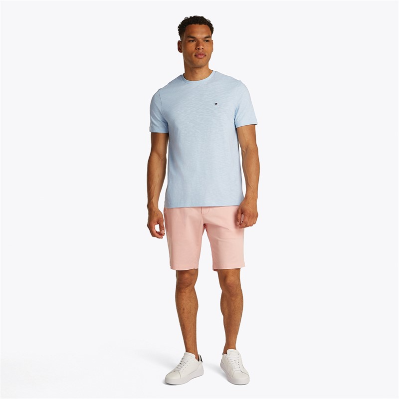 Tommy Hilfiger Heren Texture Slub T-Shirt Breezy Blue