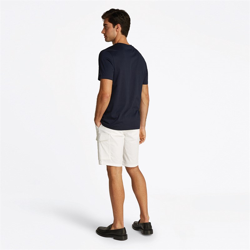 Tommy Hilfiger Heren Crest Embro T-Shirt Desert Sky