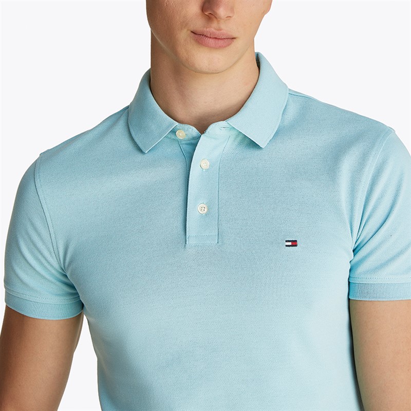 Tommy Hilfiger Polo Slim Homme Tradewinds Aqua