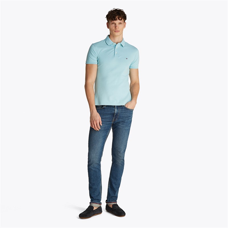 Tommy Hilfiger Polo Slim Homme Tradewinds Aqua