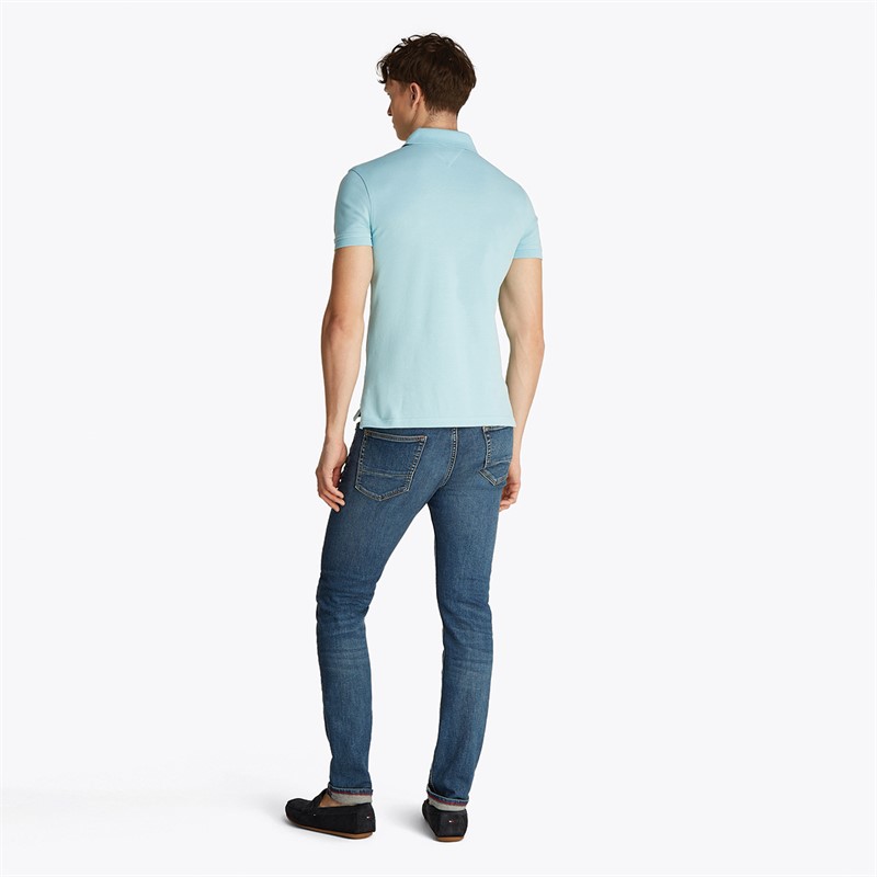 Tommy Hilfiger Polo Slim Homme Tradewinds Aqua