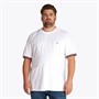 Tommy Hilfiger Heren Plus Size Global Streep T-Shirt Wit