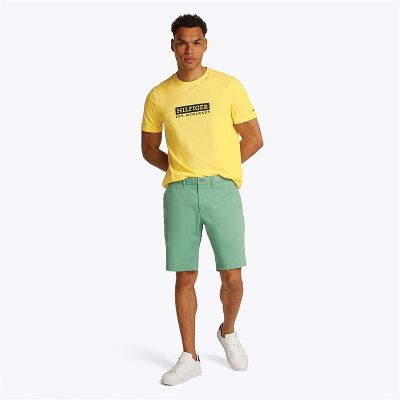 Tommy Hilfiger Heren Colour To Colour T-Shirt Citronella