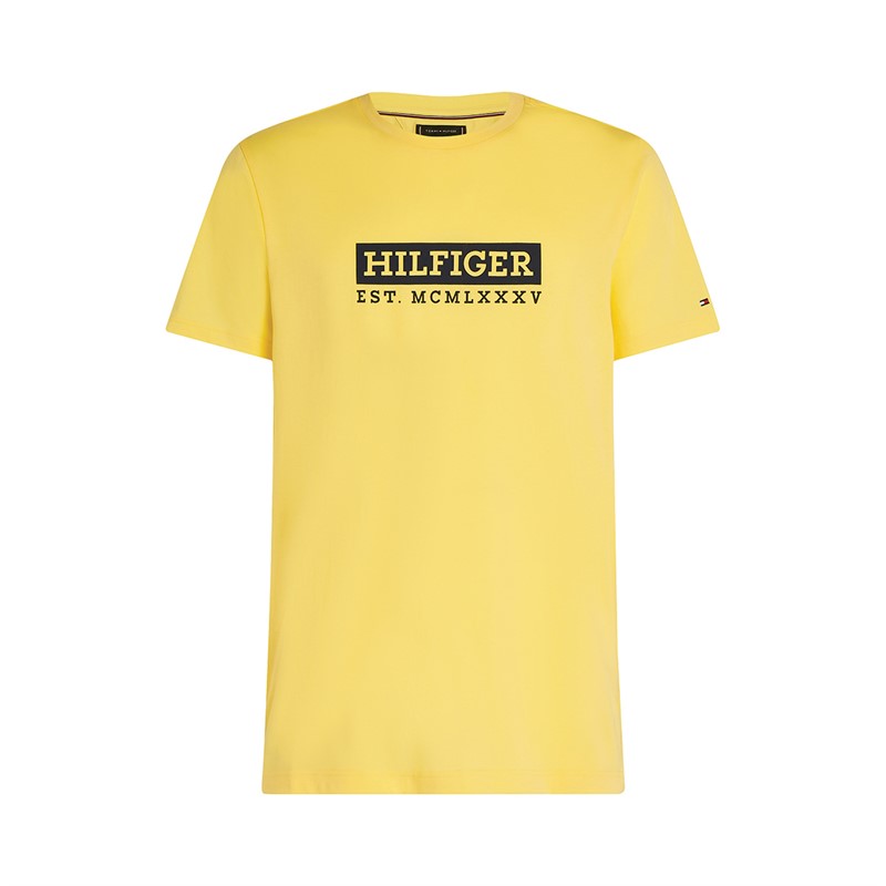 Tommy Hilfiger Heren Colour To Colour T-Shirt Citronella