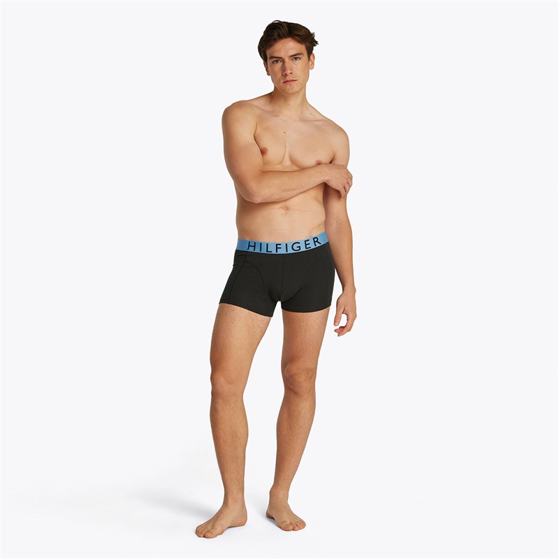 Tommy Hilfiger Heren Drie Pack Trunks Vibrant Indigo/Antiqe Zilver/Blue Spell