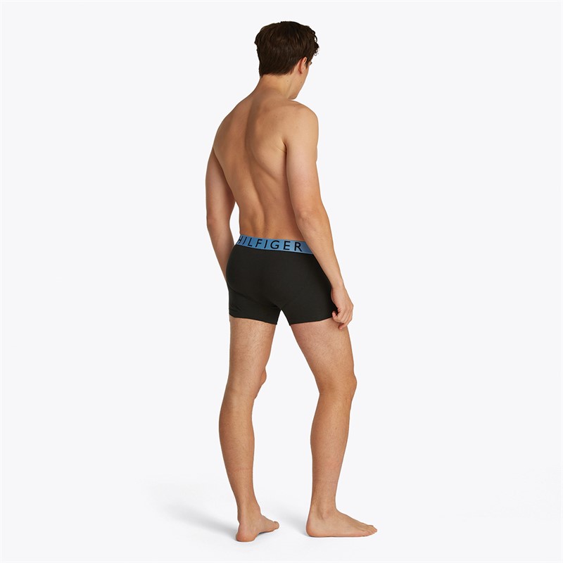 Tommy Hilfiger Heren Drie Pack Trunks Vibrant Indigo/Antiqe Zilver/Blue Spell
